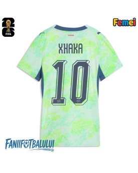 Elveția Granit Xhaka #10 Echipament de Fotbal Replică Mondial 2026 Femei Deplasare